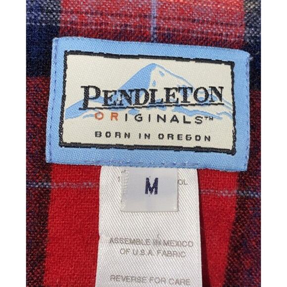 Pendleton Womens M Red Plaid 49er Jacket 100% Virgin Wool Limited Edition #5744 - Picture 4 of 9